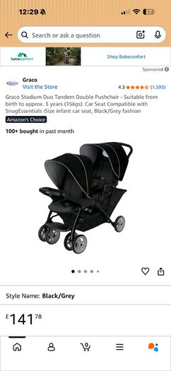 Twin pram