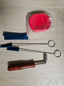Piano tuning kit includes tuning key and others as pictured
