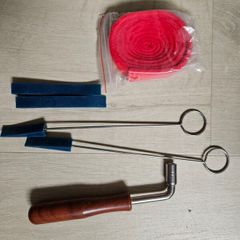 Piano tuning kit includes tuning key and others as pictured