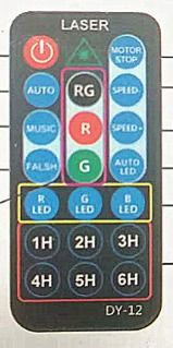 Mini R&G 24 Patterns Laser Projector light DJ light
