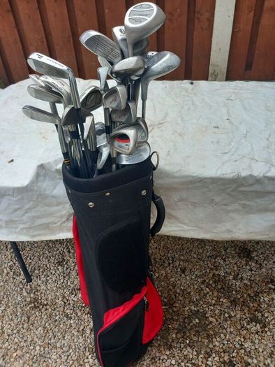 A Selection Of Golf Clubs.  All Left Handed Clubs