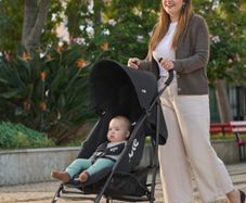 stroller buggy pram with rain and sun shade