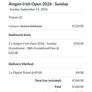 2 Irish Open Sunday tickets and grandstand passes 13.9.26 Image 2