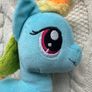 Famosa My Little Pony Rainbow Dash Plush Toy 30cm Dirty Used Please look at the pictures Image 10