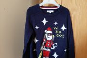 Boys Bluezoo christmas jumper with lights 6-7 years