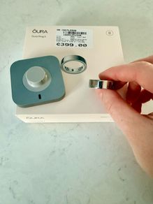Oura Ring 4, Size 8 Silver
