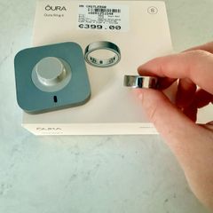 Oura Ring 4, Size 8 Silver