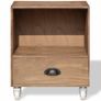 Nightstand 2 pcs Brown Solid Wood Image 7