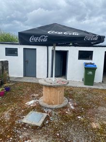 Garden umbrella c cola
