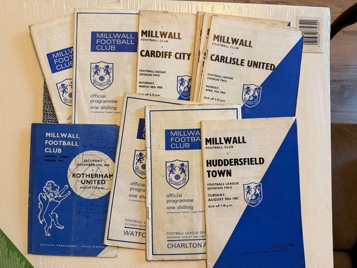 Millwall Football Club. Collection of Vintage Match Programmes. 1960's and 1970's.
