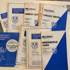 Millwall Football Club. Collection of Vintage Match Programmes. 1960's and 1970's.