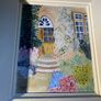 Original Cottage Garden Oil Painting Signed Monogram Y.Y. - Framed Image 2