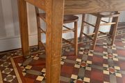 Solid Oak Dining Table.
