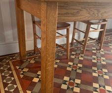 Solid Oak Dining Table.