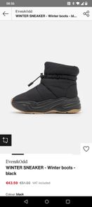 New even&odd tall runners snow boots size3