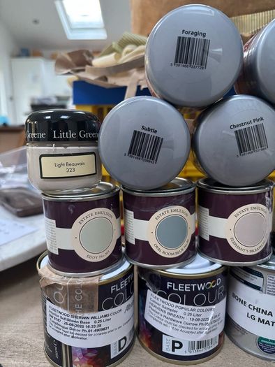 Multiple paint samples