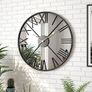 Large Modern Mirror Wall Clock Image 3