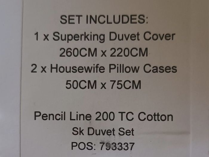 Meadow & Byrne superking duvet set