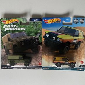 Land Rover Defender, Range Rover Classic - Collectors Set - Premium Hot wheels