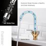NEW SALE | Kitchen Sink Mixer Taps Monobloc Swivel Spout Chrome Brass Dual Lever with Hoses Image 6