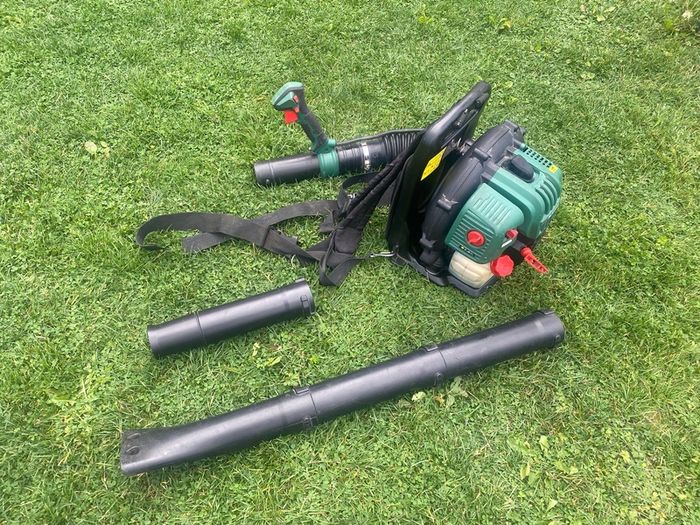 Lidl Parkside 52cc petrol backpack leaf blower model PBLG52A1