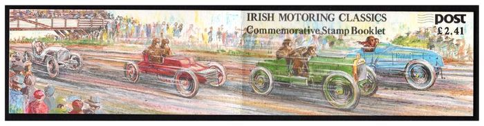 1989 Ireland Irish Motoring Commemorative Stamp Booklet Fine Used with Clear Dublin Cancel (First Day)