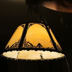 Antique Mother of Pearl Lampshade