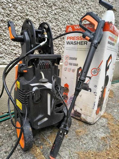 Yard Force 2000W 150 Bar Pressure Washer + Car Cleaning Kit