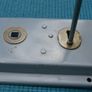 Double Handed Flanged Rim Door Lock 6" x 4" Image 2