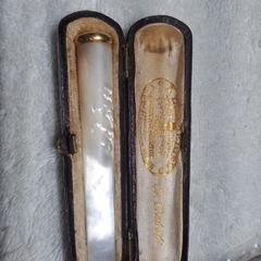 Antique mother of pearl cheroot holder.