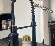NEW SALE | Kitchen Tap, Kitchen Sink Mixer Tap with 360 Degree Swivel Pull Down Sprayer