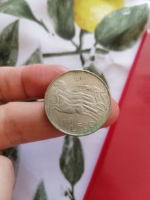 1961 Italy Silver 500 Lire Coin
