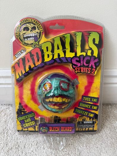 Madballs Blech Beard Sick Series 2 Mad Balls Damaged Box Please see photos
