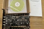 USB 3.X enhanced super speed pci express host card