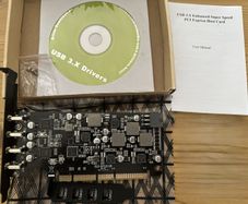 USB 3.X enhanced super speed pci express host card
