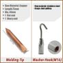 BRAND NEW 81pcs Dent Puller Kit Car Body Repairing Tools Spot Welding Electrodes Spotter Welder Machine Removing Dents Remover Device Image 4
