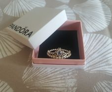 Pandora Disney Cinderella Blue Tiara Ring