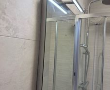 Matrix bathroom mirror with light