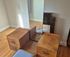 Mid-century dressing table and stool