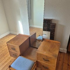 Mid-century dressing table and stool