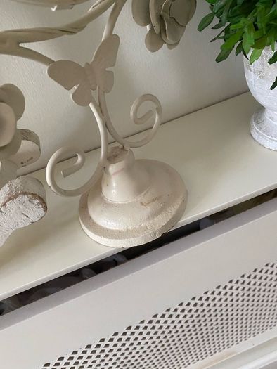 Shabby Chic Tall Mirror on Swivel Stand