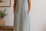 Part Two pure linen dress uk10-12