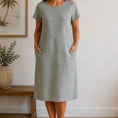 Part Two pure linen dress uk10-12