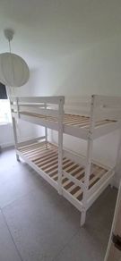 IKEA MYDAL White Wooden Bunk Bed