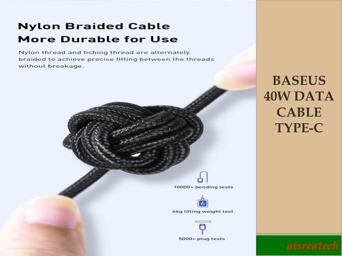 BASEUS 5A USB Type-C Cable For Huawei Mate 30 20 P40 P30 P20 Pro Lite