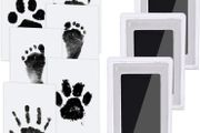 Baby Handprint and Footprint Kit, 3 Baby Handprint Ink Pads with Clean-Touch, 6 Imprint Cards, Pet Paw Print, Inkless Print Kit Safe Non-Toxic for baby Feet and Hands, Family Keepsake (FREE POSTAGE)