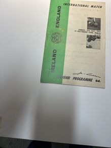 1964 Ireland v England - International Match Programme