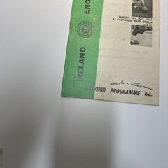1964 Ireland v England - International Match Programme