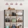 3 Tier Bookcase Shelving Unit with 9 Compartments for Living Room Bedroom Study Kitchen 30 x 100 x 103.1 cm Image 2