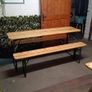 Wooden Folding table and two benches picnic set  (3 pieces) Image 9